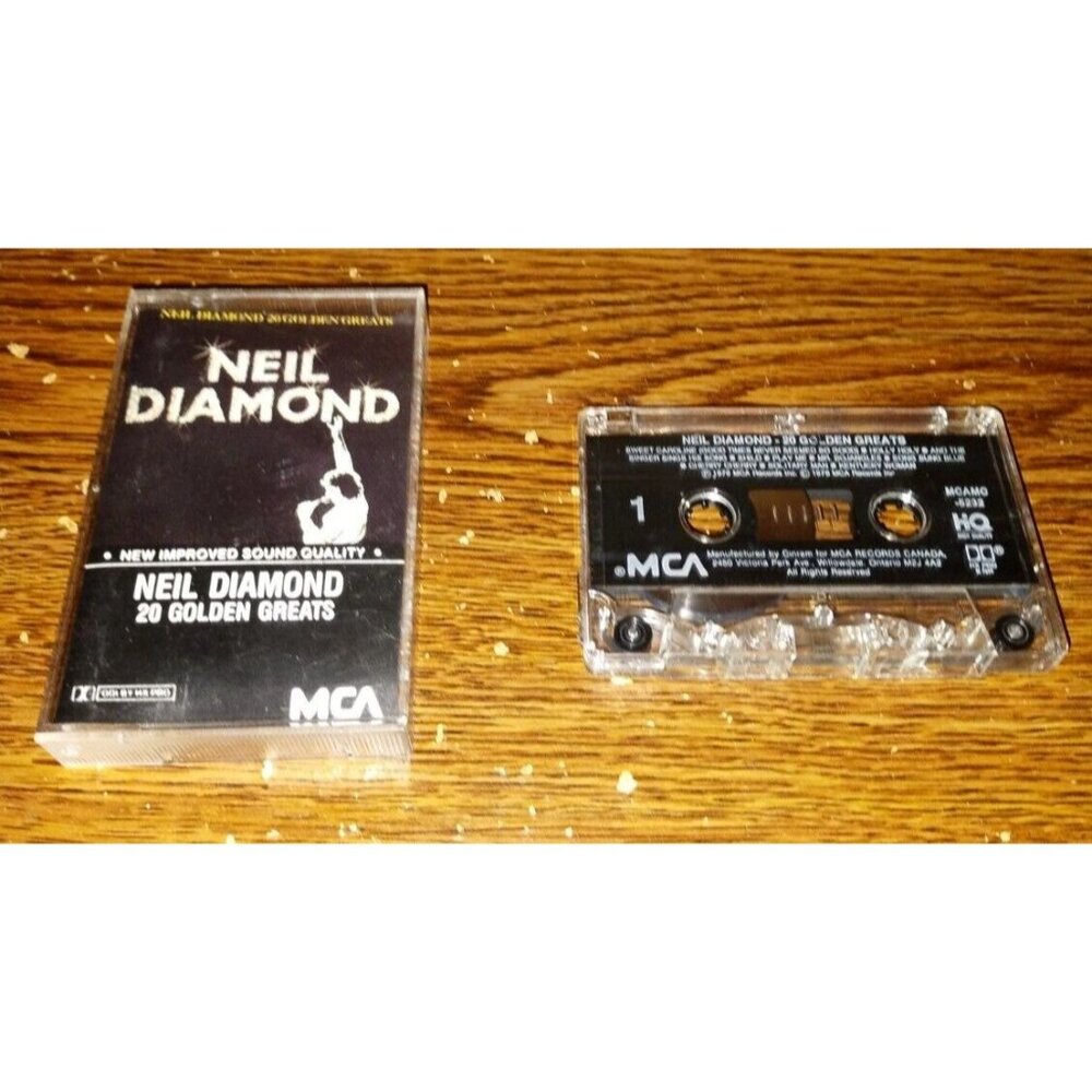 Neil Diamond 20 Golden Hits on cassette (MCA Records, 1978)